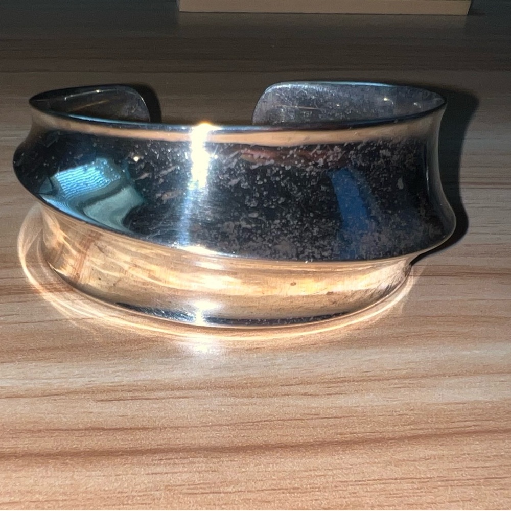 James Avery Sterling Silver 925 Wide heavy Cuff Bracelet